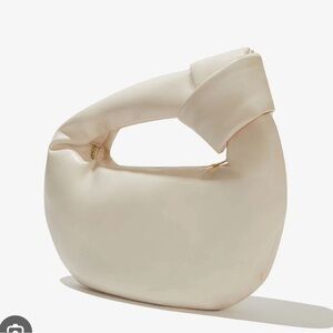 Melie Bianco, Alexandra, cream vegan knot handle handbag NWOT